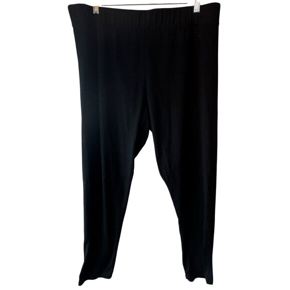 Maurices solid Black Leggings Size XL Polyester Spandex Blend women's READ - Picture 1 of 7